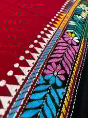 BKABP29 Dual Color Kanthawork Blouse Piece