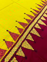 DKABP46 Dual Color Kanthawork Blouse Piece