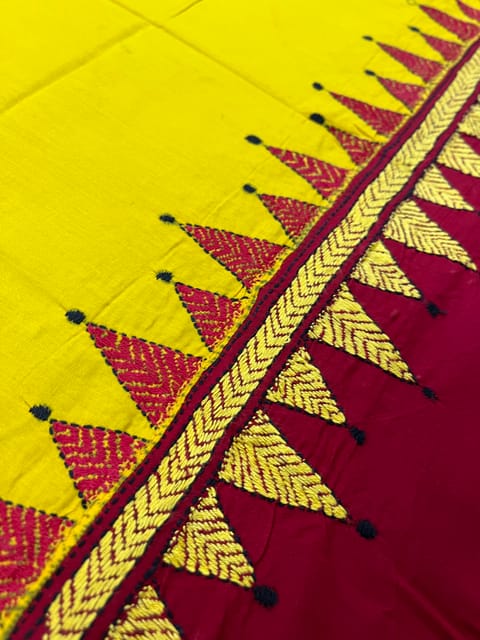 DKABP46 Dual Color Kanthawork Blouse Piece