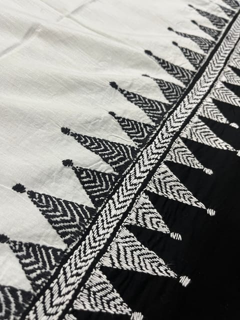 DKABP53 Dual Color Kanthawork Blouse Piece