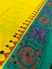 DKABP58 Dual Color Kanthawork Blouse Piece