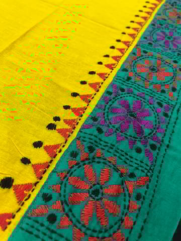 DKABP58 Dual Color Kanthawork Blouse Piece