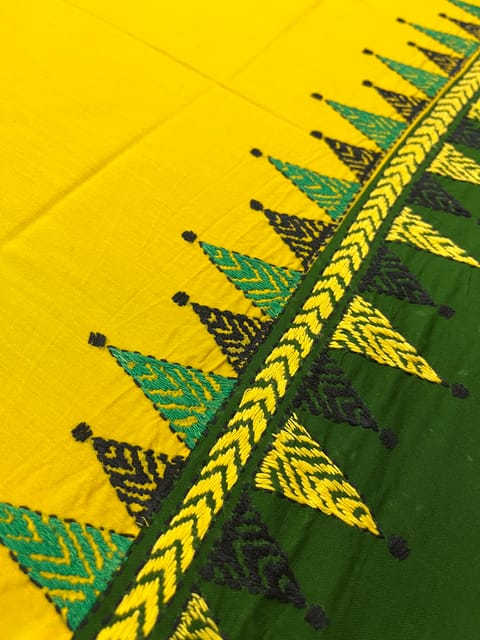 DKABP60 Dual Color Kanthawork Blouse Piece