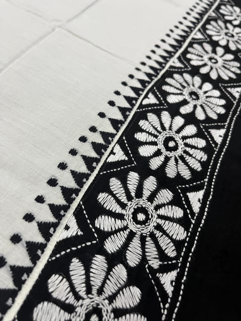 DKABP63 Dual Color Kanthawork Blouse Piece