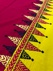 DKABP67 Dual Color Kanthawork Blouse Piece