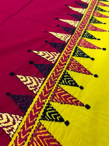 DKABP67 Dual Color Kanthawork Blouse Piece