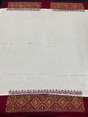 DKABP68 Dual Color Kanthawork Blouse Piece