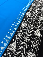 DKABP69 Dual Color Kanthawork Blouse Piece