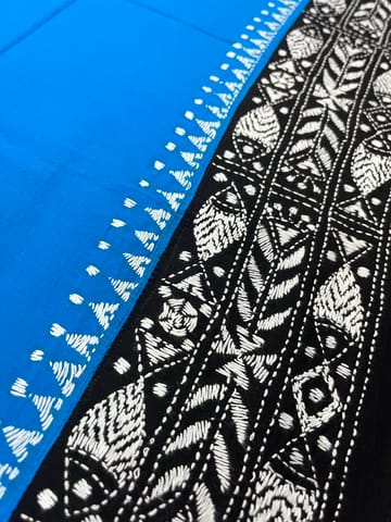 DKABP69 Dual Color Kanthawork Blouse Piece