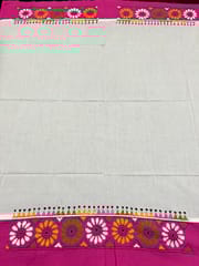 DKABP71 Dual Color Kanthawork Blouse Piece