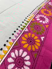 DKABP71 Dual Color Kanthawork Blouse Piece