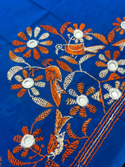 BTBP5 Bird Theme Kanthawork Blouse Piece