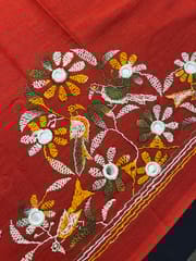 BTBP6 Bird Theme Kanthawork Blouse Piece