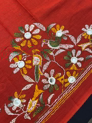 BTBP6 Bird Theme Kanthawork Blouse Piece