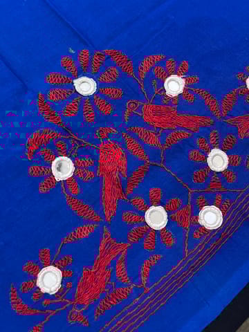 BTBP9 Bird Theme Kanthawork Blouse Piece