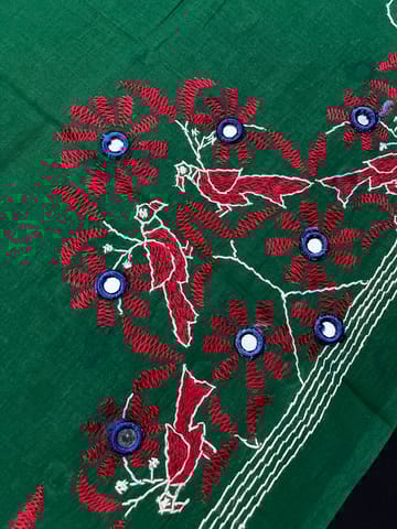 BTBP10 Bird Theme Kanthawork Blouse Piece