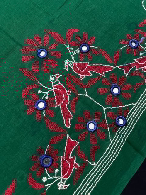 BTBP10 Bird Theme Kanthawork Blouse Piece