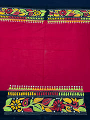 DKABP72 Dual Color Kanthawork Blouse Piece