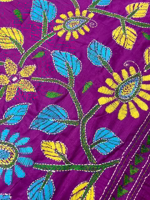 SKABP84 Art Silk Kanthawork Blouse Piece