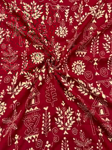 AKBP85 Allover Kanthawork Blouse Piece