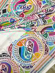 Machli Kanthawork Saree