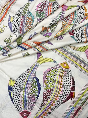 Machli Kanthawork Saree