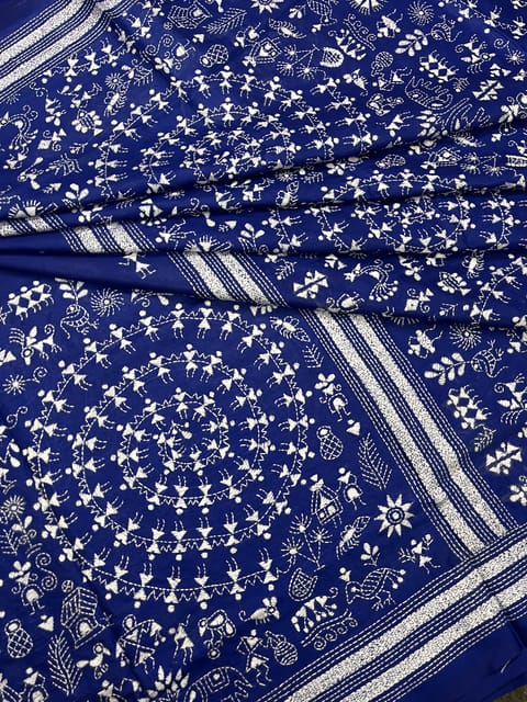 Warli Kanthawork Saree