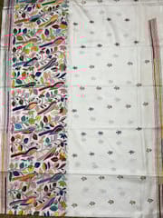 Bird Theme Kanthawork Saree