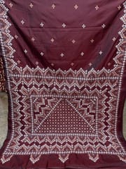 Mahal Kutchwork Saree