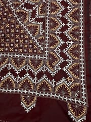 Mahal Kutchwork Saree