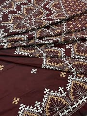 Mahal Kutchwork Saree