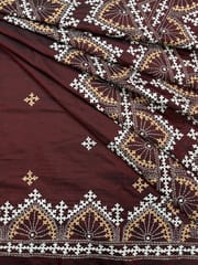 Mahal Kutchwork Saree