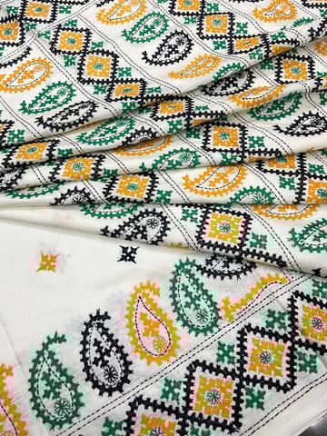 Royal Paisley Kutchwork Saree