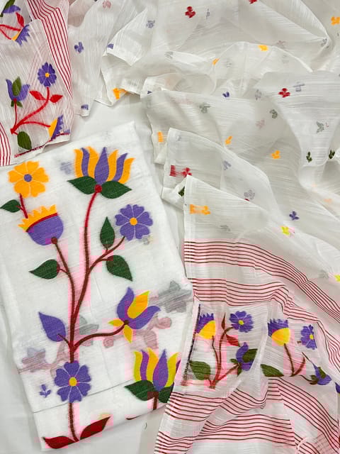 Jamdani Dress Material