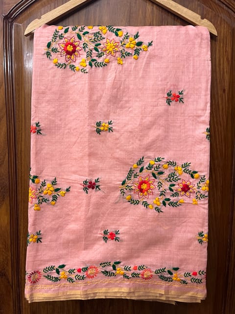 Sanskriti Hand Emboidered Saree