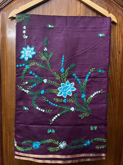 Sanskriti Hand Embroidered Saree