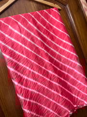 PEACH Lehariya Saree