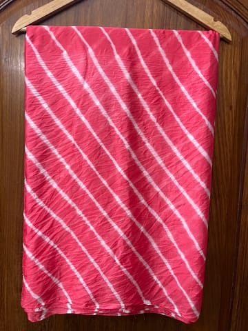 PEACH Lehariya Saree