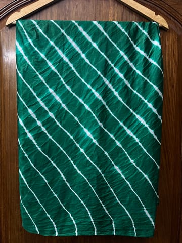 BOTTLE GREEN Lehariya Saree