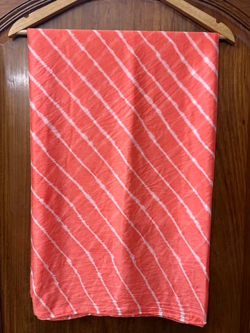 PEACH Lehariya Saree