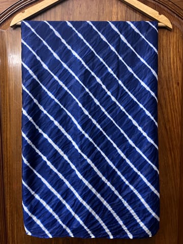 INDIGO BLUE Lehariya Saree