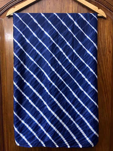 INDIGO BLUE Lehariya Saree