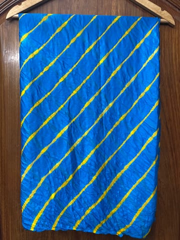 SKY BLUE Lehariya Saree