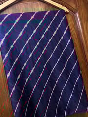 NAVY BLUE n PEACH Lehariya Saree