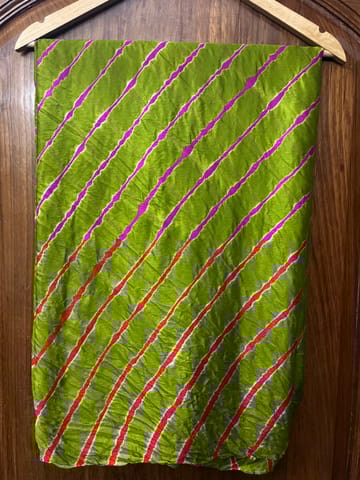 MEHNDI GREEN Lehariya Saree