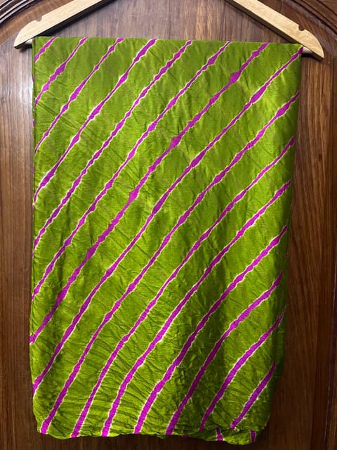 MEHNDI GREEN Lehariya Saree