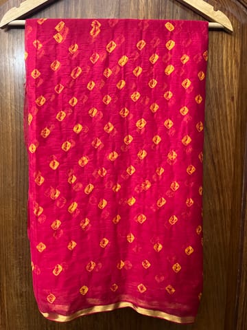 Chiffon Bandhani Saree