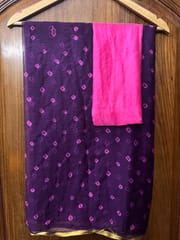 Chiffon Bandhani Saree