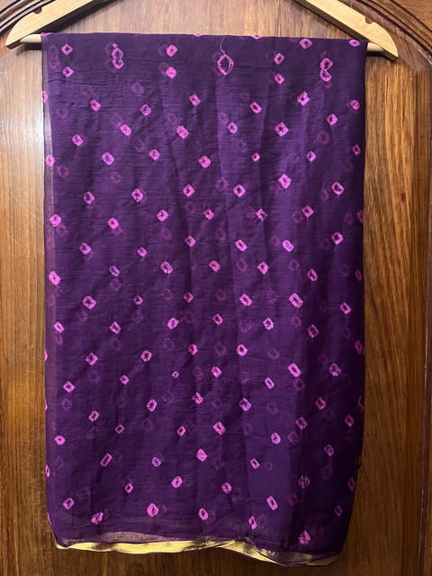 Chiffon Bandhani Saree
