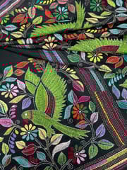 PARROT Kanthawork Saree